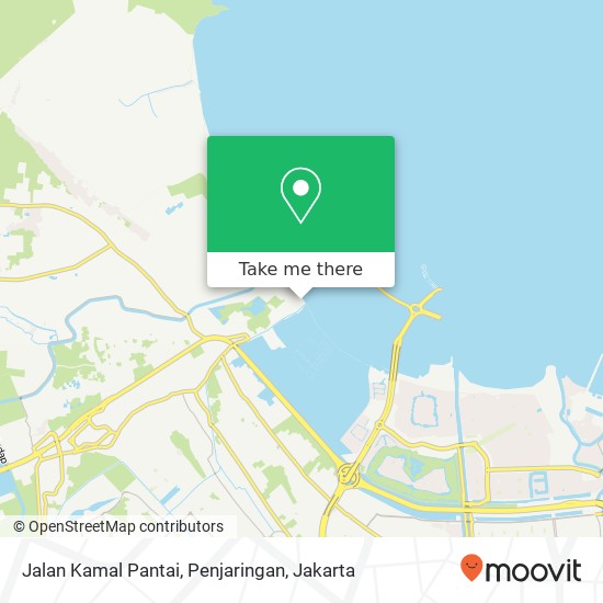 Jalan Kamal Pantai, Penjaringan map