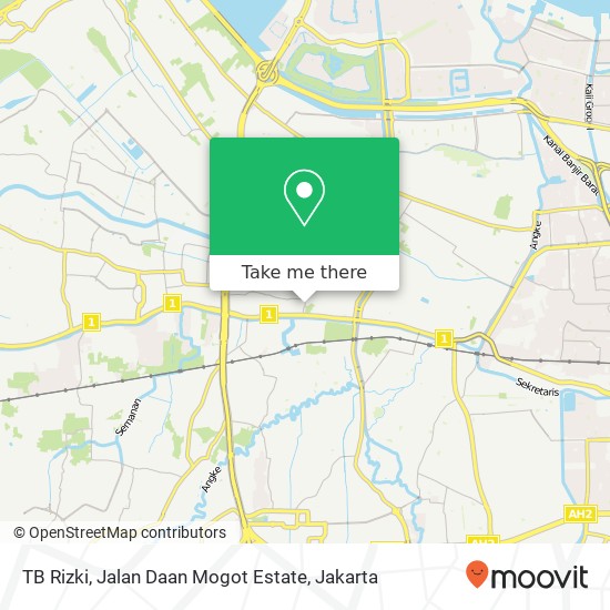 TB Rizki, Jalan Daan Mogot Estate map