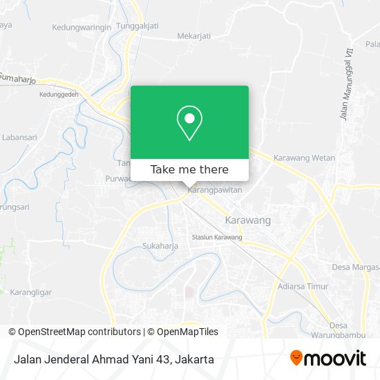 Jalan Jenderal Ahmad Yani 43 map