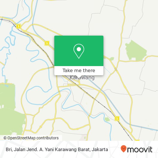 Bri, Jalan Jend. A. Yani Karawang Barat map