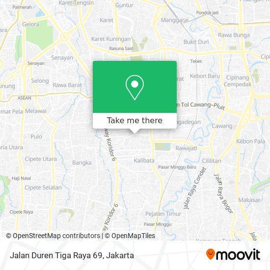 Jalan Duren Tiga Raya 69 map