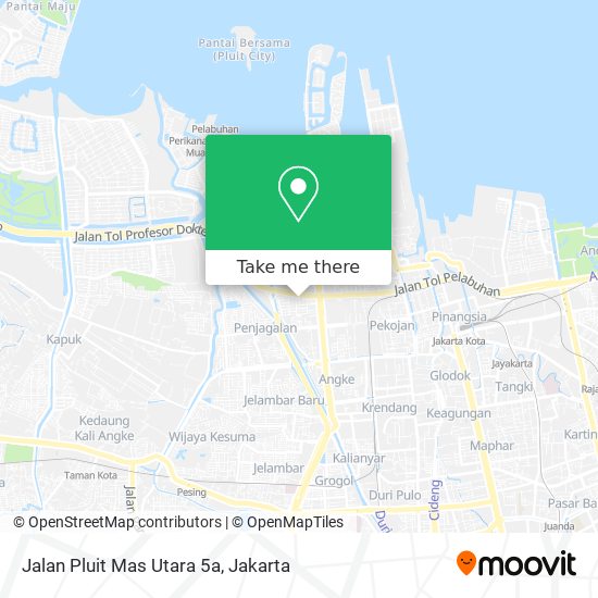 Jalan Pluit Mas Utara 5a map