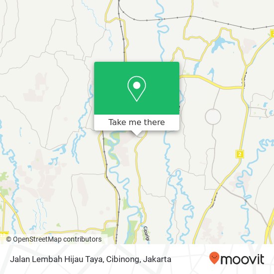 Jalan Lembah Hijau Taya, Cibinong map