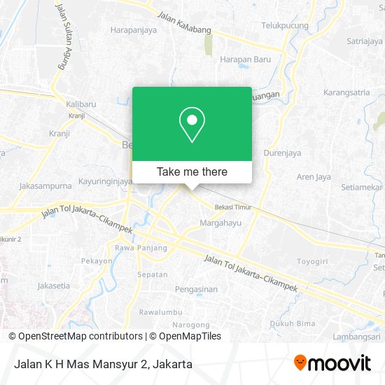 Jalan K H Mas Mansyur 2 map