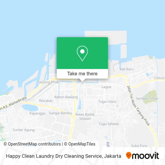 Happy Clean Laundry Dry Cleaning Service map