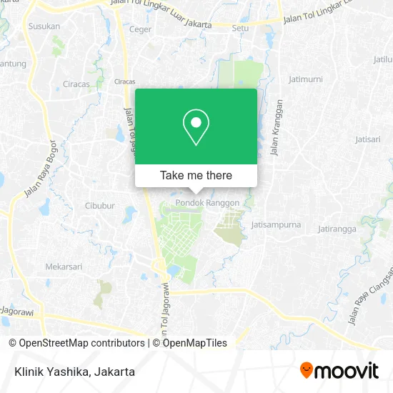 Klinik Yashika map
