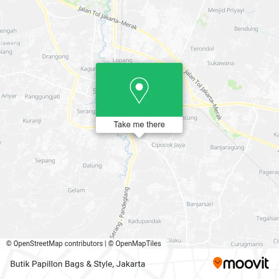 Butik Papillon Bags & Style map