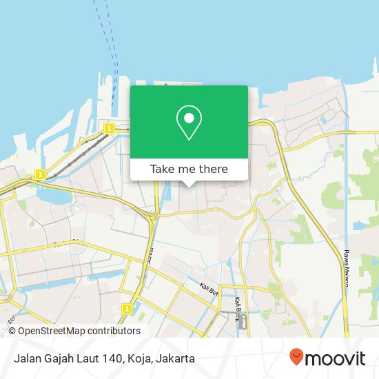 Jalan Gajah Laut 140, Koja map