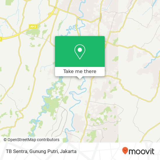 TB Sentra, Gunung Putri map