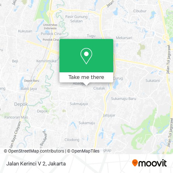 Jalan Kerinci V 2 map