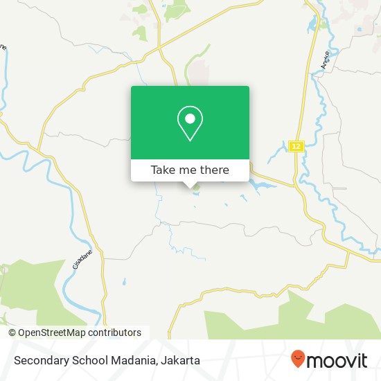 Secondary School Madania, Kemang 16310 map