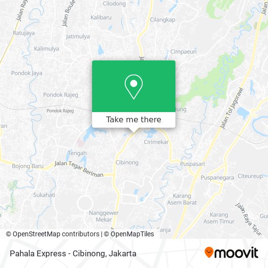 Pahala Express - Cibinong map