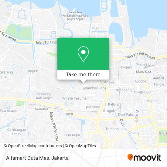 Alfamart Duta Mas map