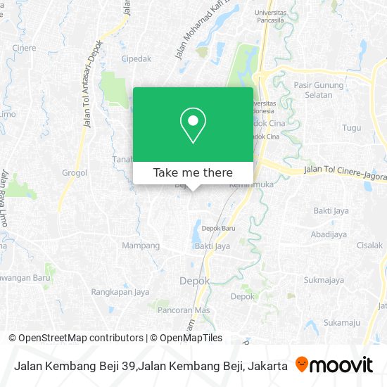 Jalan Kembang Beji 39,Jalan Kembang Beji map