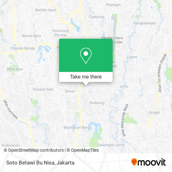 Soto Betawi Bu Nisa map