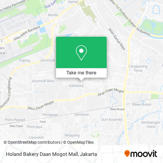 Holand Bakery Daan Mogot Mall map