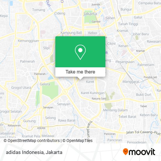 adidas Indonesia map