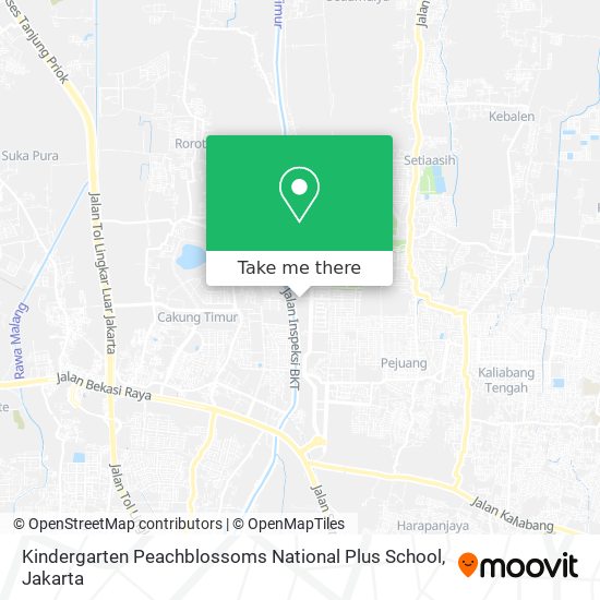 Kindergarten Peachblossoms National Plus School map
