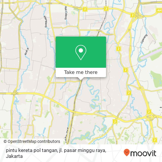 pintu kereta pol tangan, jl. pasar minggu raya map