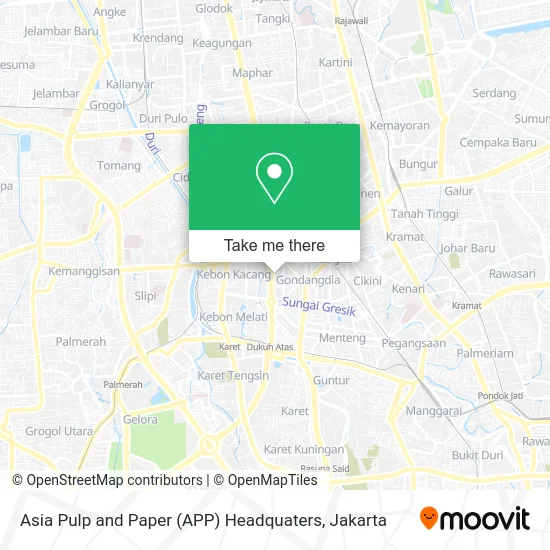 Asia Pulp and Paper (APP) Headquaters map