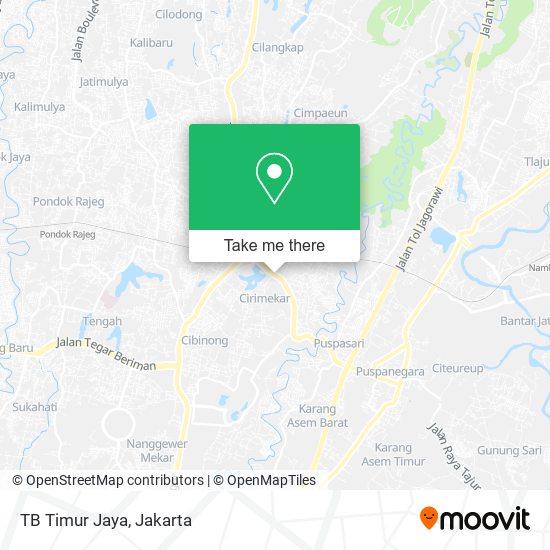 TB Timur Jaya map
