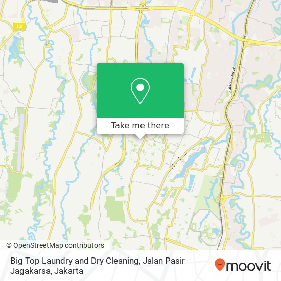 Big Top Laundry and Dry Cleaning, Jalan Pasir Jagakarsa map