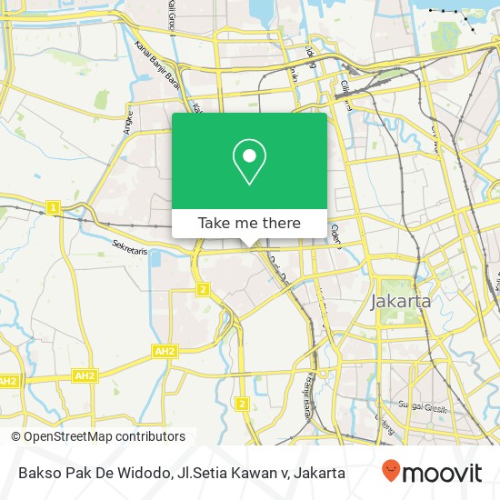 Bakso Pak De Widodo, Jl.Setia Kawan v map