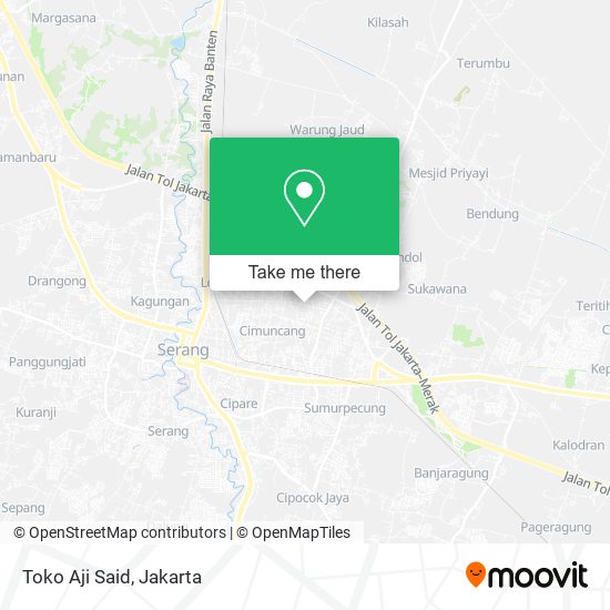 Toko Aji Said, Jalan Tb. Sueb map