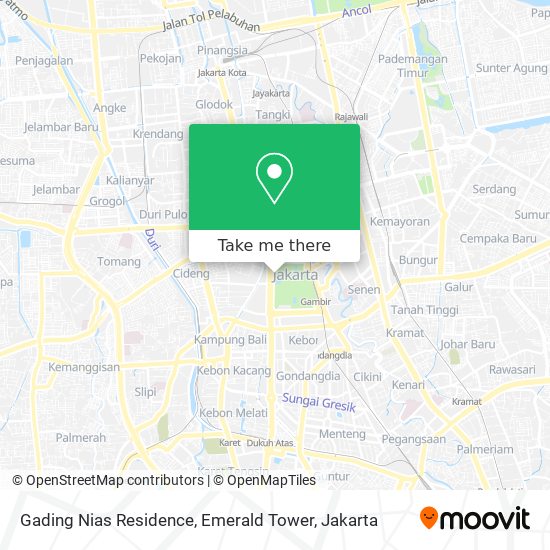 Gading Nias Residence, Emerald Tower map