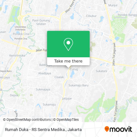 Rumah Duka - RS Sentra Medika. map
