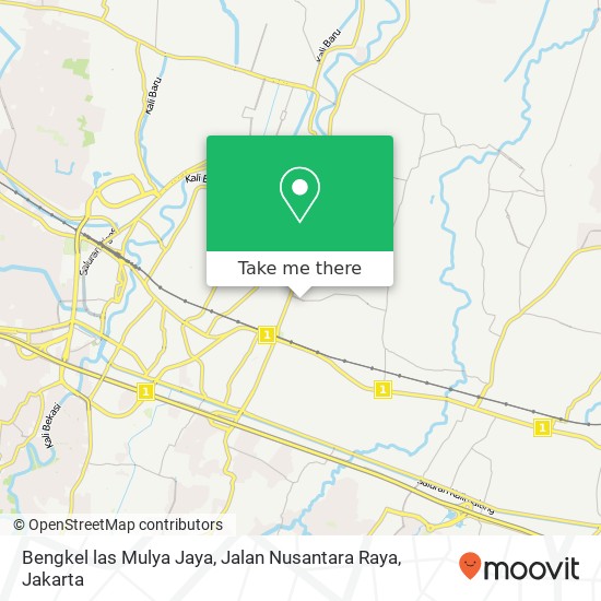 Bengkel las Mulya Jaya, Jalan Nusantara Raya map