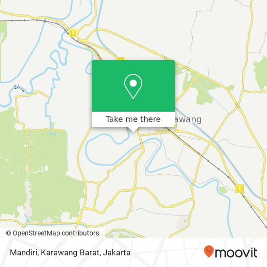 Mandiri, Karawang Barat map