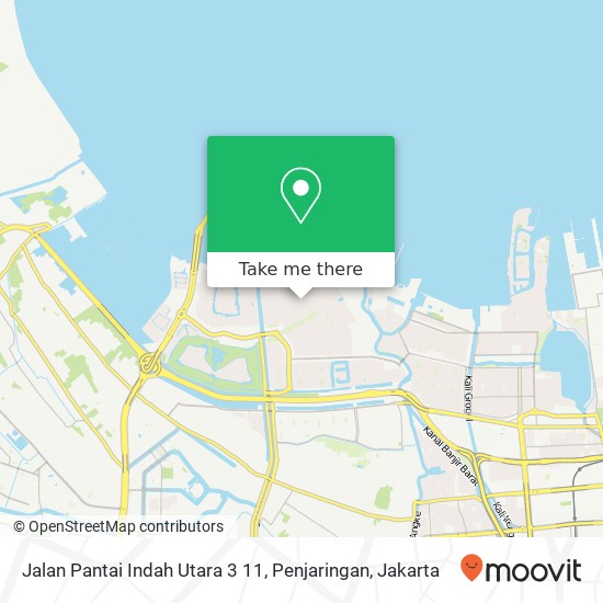 Jalan Pantai Indah Utara 3 11, Penjaringan map