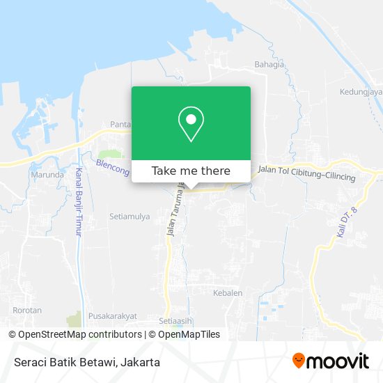 Seraci Batik Betawi map