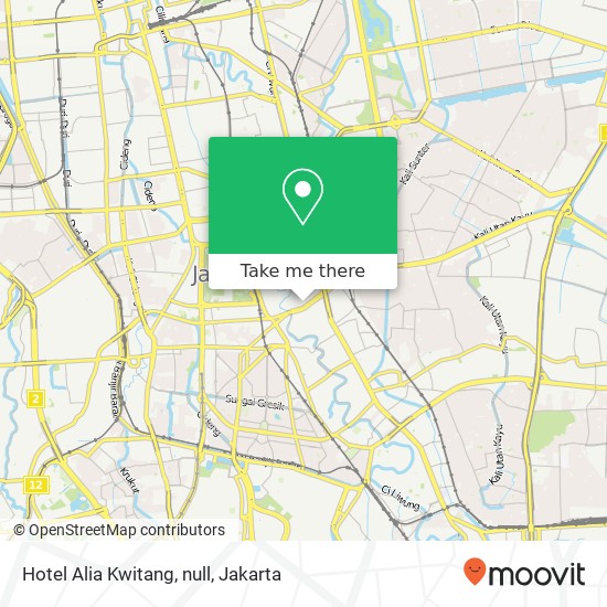 Hotel Alia Kwitang, null map