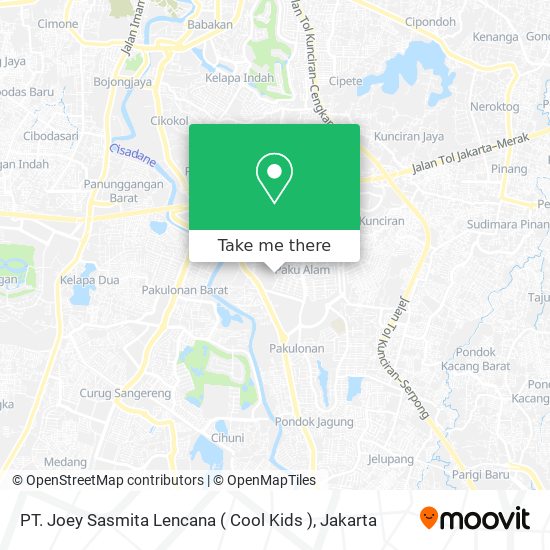 PT. Joey Sasmita Lencana ( Cool Kids ) map