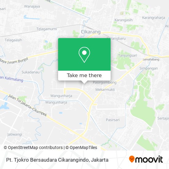Pt. Tjokro Bersaudara Cikarangindo map