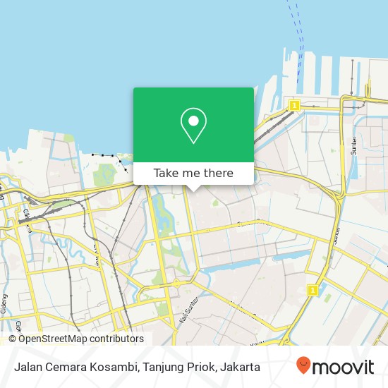 Jalan Cemara Kosambi, Tanjung Priok map