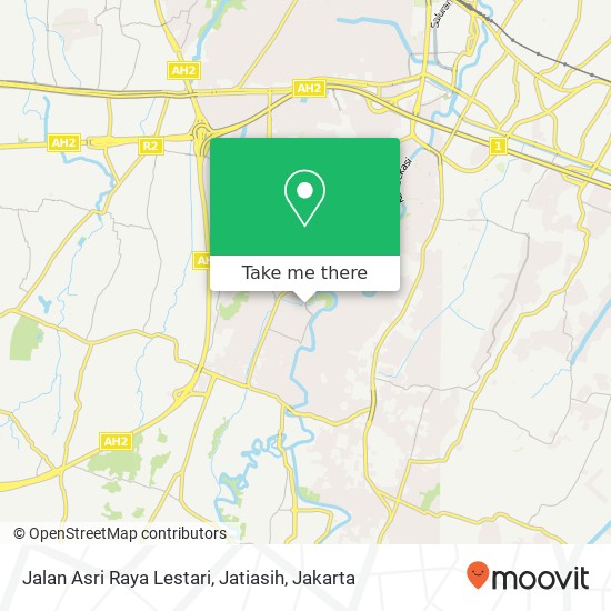 Jalan Asri Raya Lestari, Jatiasih map