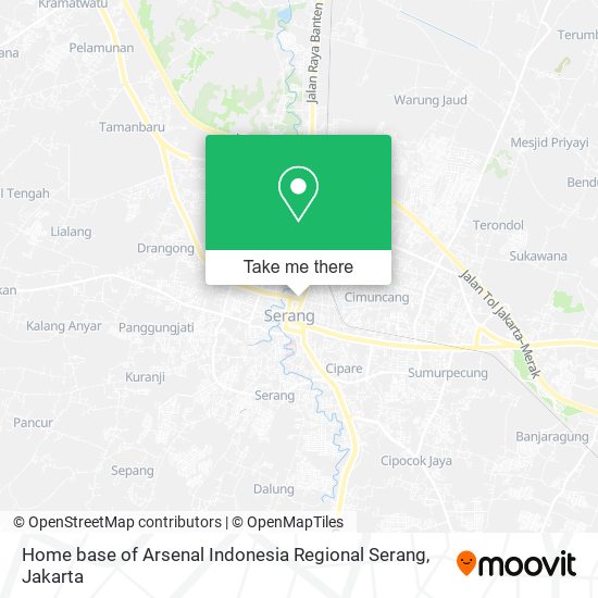 Home base of Arsenal Indonesia Regional Serang, null map