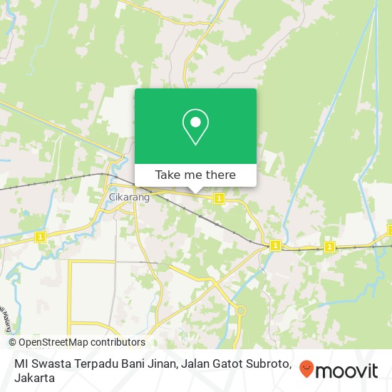 MI Swasta Terpadu Bani Jinan, Jalan Gatot Subroto map