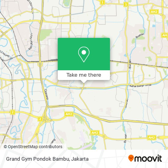Grand Gym Pondok Bambu map