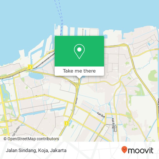 Jalan Sindang, Koja map