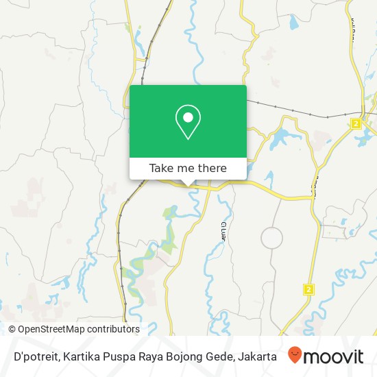 D'potreit, Kartika Puspa Raya Bojong Gede map