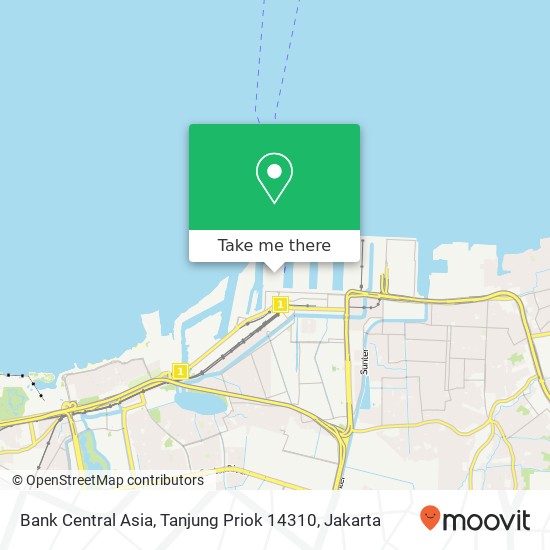 Bank Central Asia, Tanjung Priok 14310 map