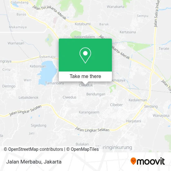 Jalan Merbabu map