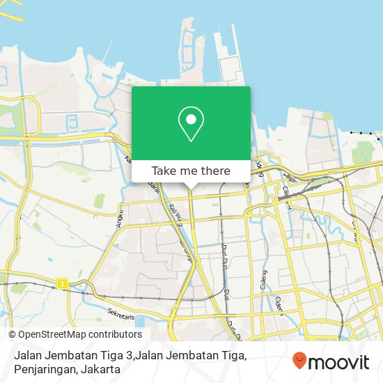 Jalan Jembatan Tiga 3,Jalan Jembatan Tiga, Penjaringan map