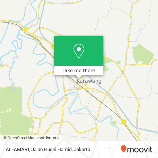 ALFAMART, Jalan Husni Hamid map