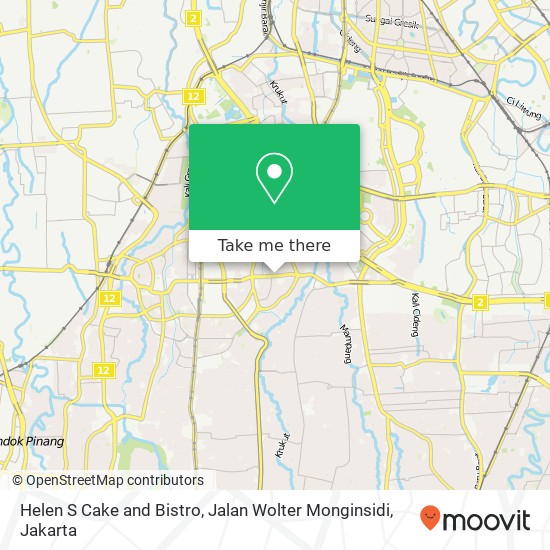 Helen S Cake and Bistro, Jalan Wolter Monginsidi map