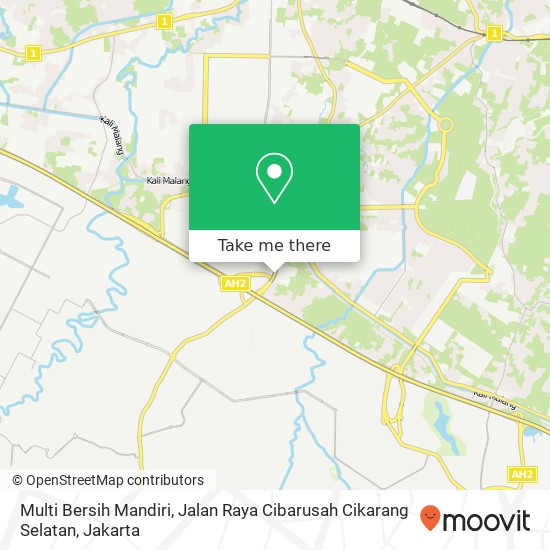 Multi Bersih Mandiri, Jalan Raya Cibarusah Cikarang Selatan map